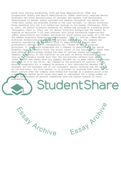 Safety Syringes and Needles Throughout the Market