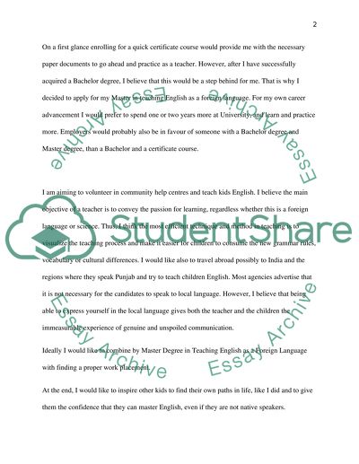 Master thesis in english language teaching