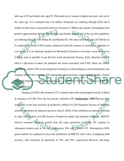 In this assignment, discuss the diagnostic value of less invasive imaging modalities