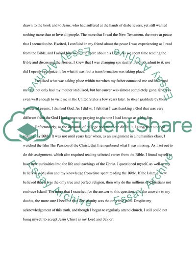 From Islam to Christianity