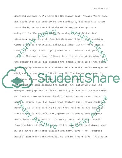 Jane Yolens Briar Rose