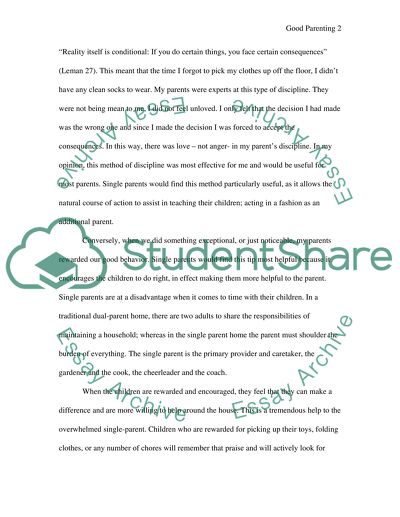 Good Parenting for Single-parents