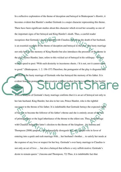 How does ophelia betray hamlet image