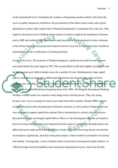 Asian Financial Crisis of 1997-1998