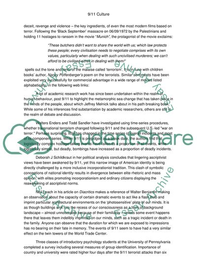 9/11 and American culture