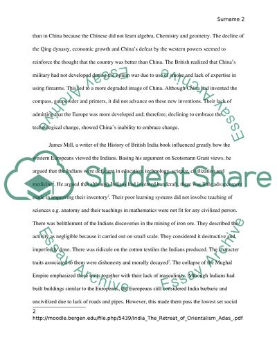 Relationship between western European countries and others