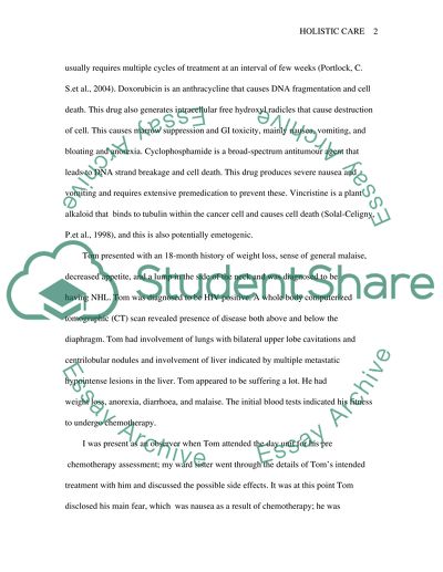 The Holistic Care of a Patient