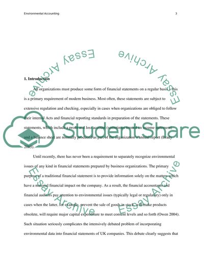 Environmental Accounting