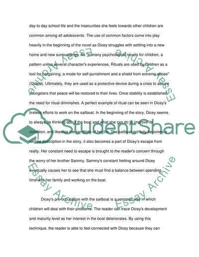 DIceys Song by Cynthia Voigt