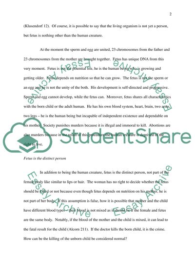 The Issue of Abortion