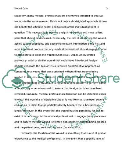 wound-care-and-the-treatment-and-care-of-wounds-essay-example-topics