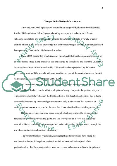 Development of Music as a Foundation National Curriculum Subject