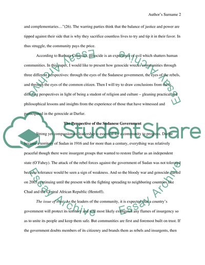 A Shattered Communities in Darfur and Chad