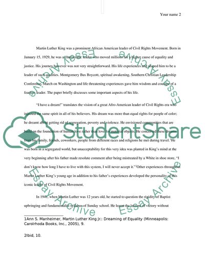 The Civil Rights Era - Martin Luther King Jr. - the Charismatic Leader