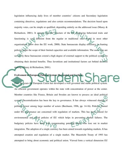 Why does the EU rely so much on policy networks to make its political system function