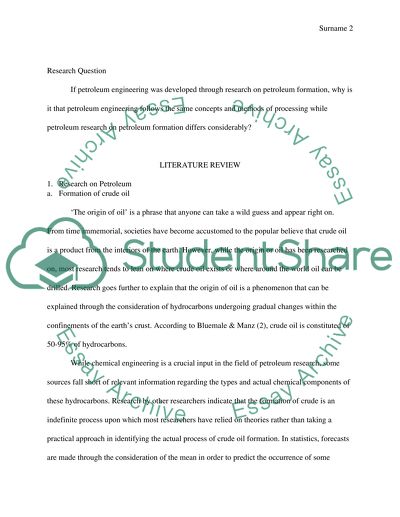 research paper petroleum engineering