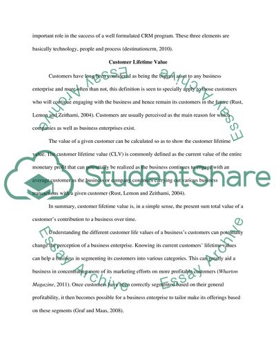 Customer relationship management essay questions