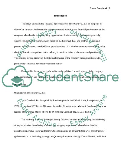 Investment Analysis: The Case of Shoe Carnival, Inc