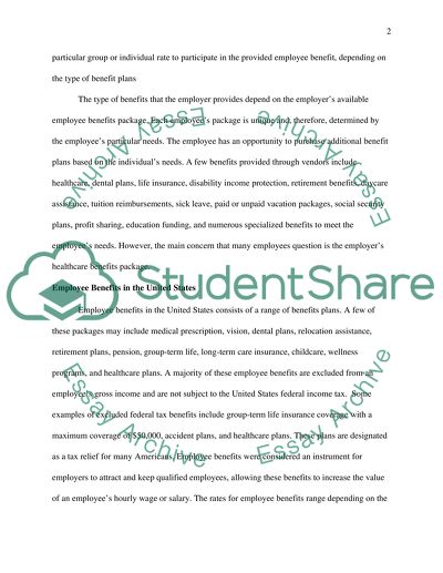 Employee Benefits & Healthcare