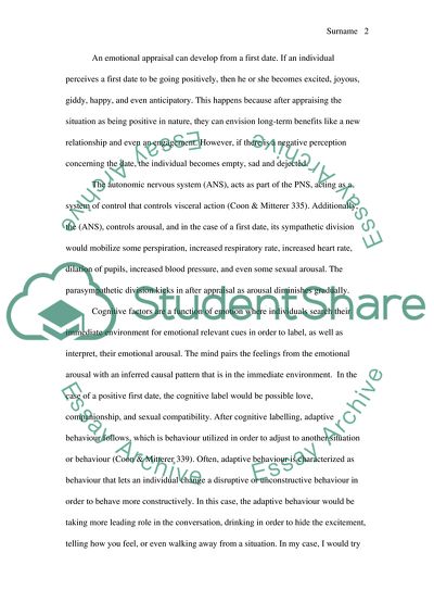 Explanation of the Responses to Emotional Stimuli