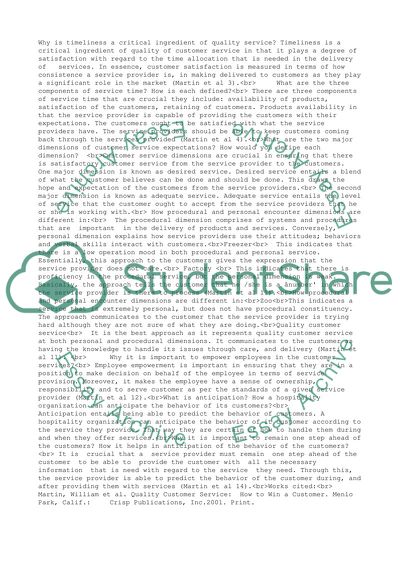 Managing in the service environment