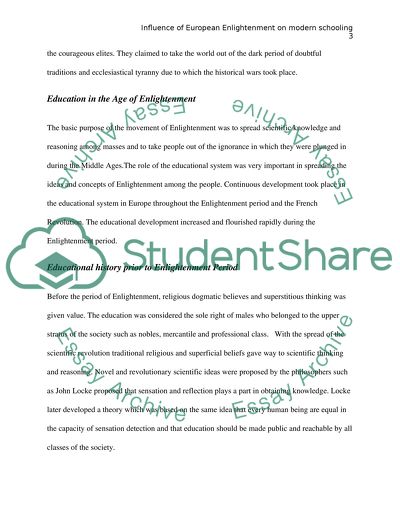How To Start A Proposal Essay Influence Of European Enlightenment On Modern Schooling High School Admission Essay Examples also Thesis Argumentative Essay Influence Of European Enlightenment On Modern Schooling Essay English Essays Topics
