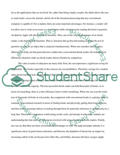 E books and its ease and convience in our society