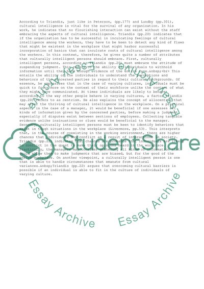 Cross Cultural Managment