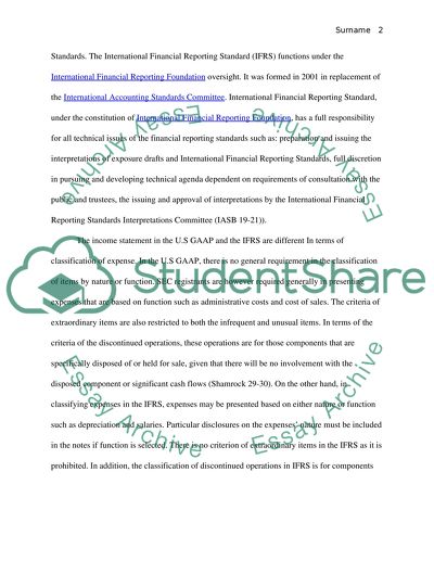Convergence between GAAP and IFRS