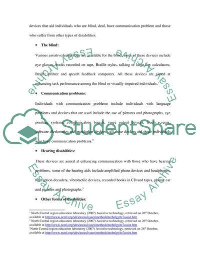 Assistive Technology Devices