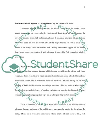 Apples Entry into the Mobile Phone Market