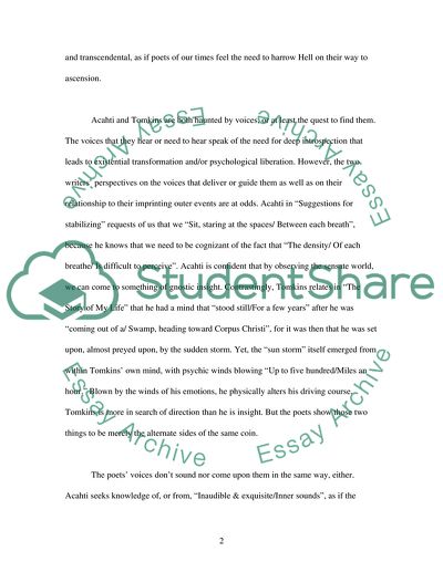 Lines of Acahti and Tomkins