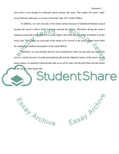 Why can we only see one side of the moon