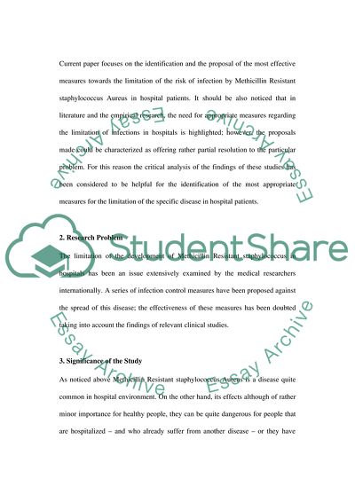 The Spread of Methicillin-Resistant Staphylococcus Aureus