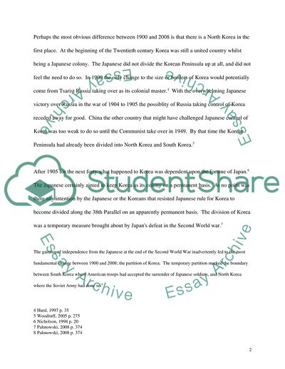 A Critical Analysis of the Changes and Continuities in North Korea, 1900-2008