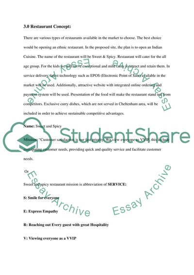 Feasibility Study for a New Restaurant in Cheltenham