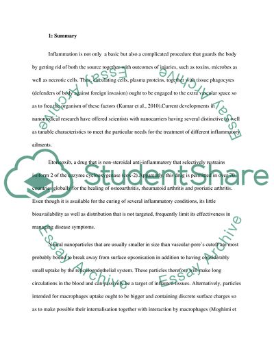 Administration of Etoricoxib Using Nanotechnology