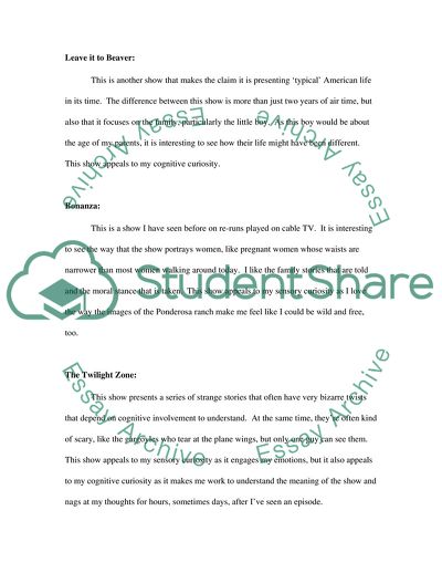 Analysis of 1955-1960 TV Shows