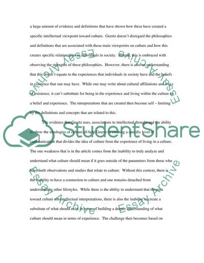 Thick Description: Toward an Interpretive Theory of Culture by Clifford Geertz