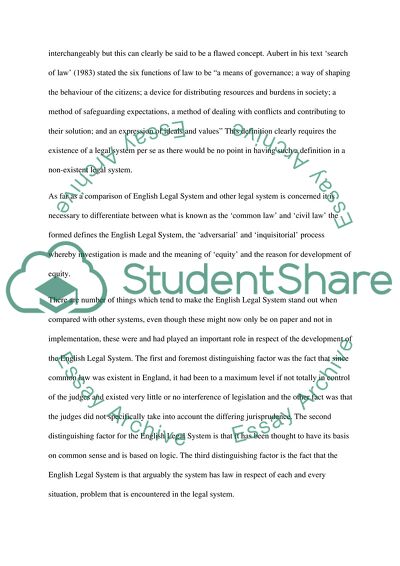 English Legal System