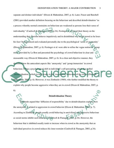 A Major Contribution to Social Psychology