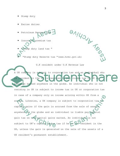 Income Tax on Worldwide Income of the UK Resident