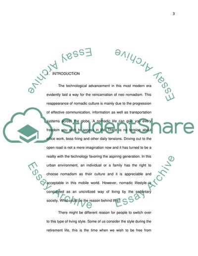 Neo Nomadism, Techno Nomadism, and Urban Nomadism