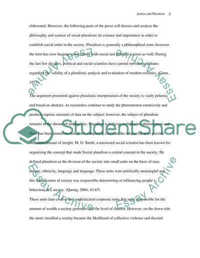 Justice and Pluralism Are Fundamental Aspects of Peace