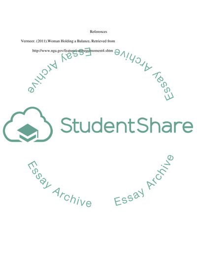 Woman Holding a Balance by Johannes Vermeers