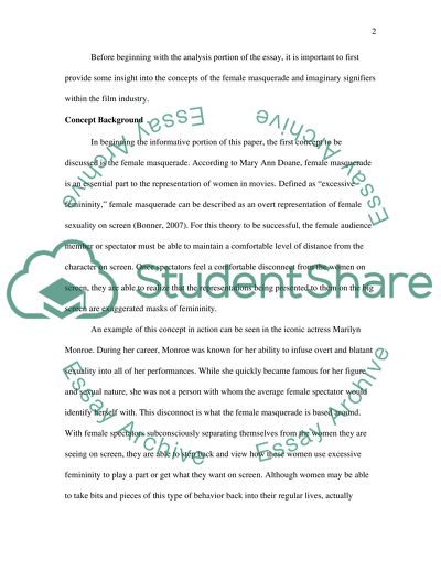 Identifying Female Masquerading Through Film