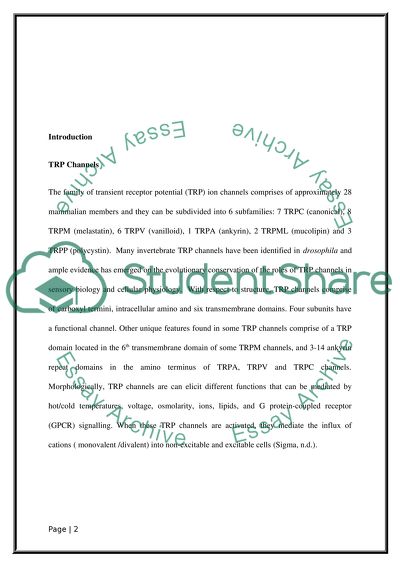 Role of TRP Channels in Respiratory Disease