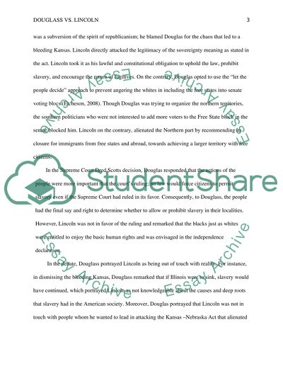 Abraham Lincoln vs. Stephen Douglass