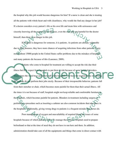 Working in Hospitals in the USA