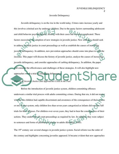 Juvenile Delinquency